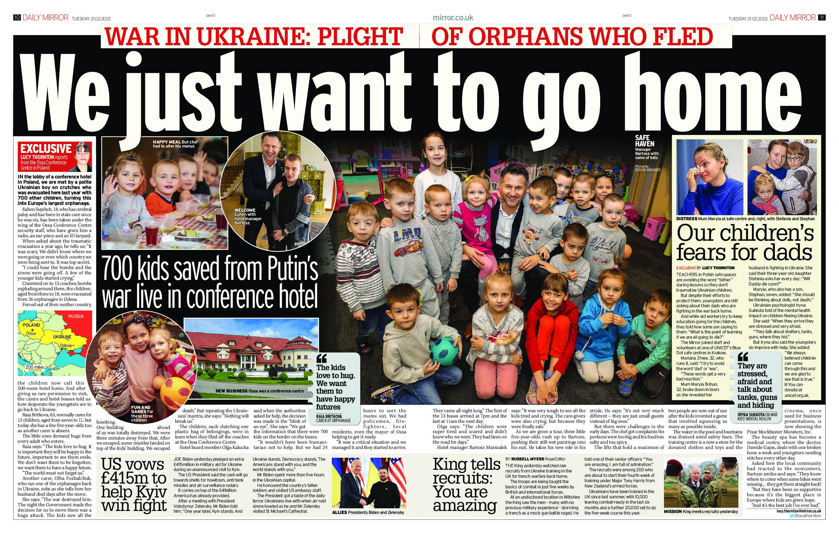 Daily Mirror – Desperate refugees beg ‘don’t let us die like this’