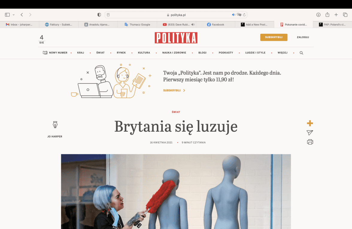 Polityka: Brytania się luzuje